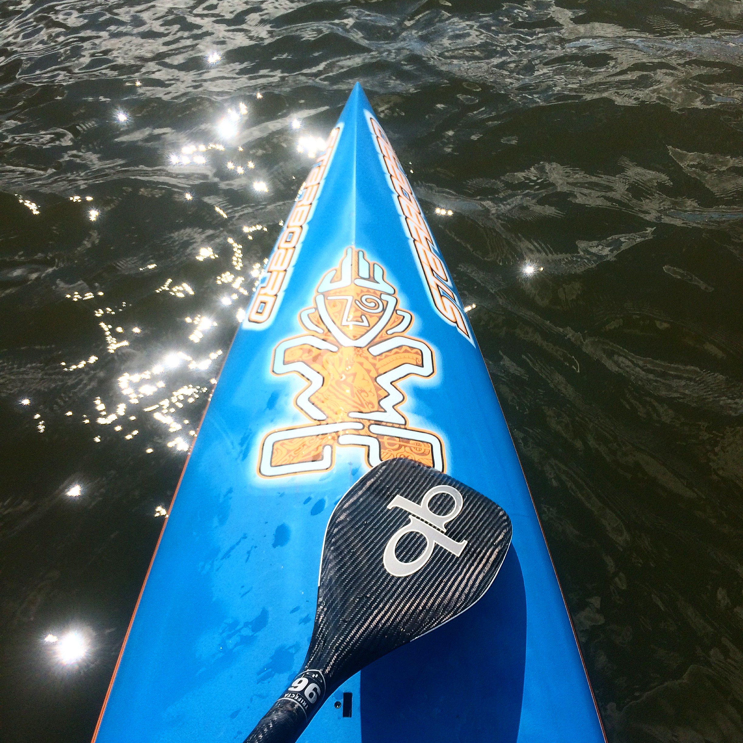 Quick Blade SUP paddle on Starboard SUP Board.
